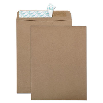 Quality Park™ 100% Recycled Brown Kraft Redi-strip Envelope, #10 1-2, Cheese Blade Flap, Redi-strip Closure, 9 X 12, Brown Kraft, 100-box freeshipping - TVN Wholesale